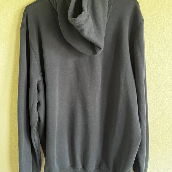 Nike Sweatshirt Hoodie XL Embroidered Orange Swoosh Logo Navy Sportswear - Picture 4 of 9